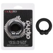 Calexotics Alpha Liquid Silicone Muscle Ring Black